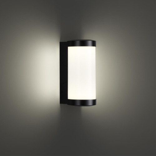 359300 STREET NT24 776 черный Светильник ландшафтный настенный IP65 LED 6W 4000K 180-265V OPAL фото 5