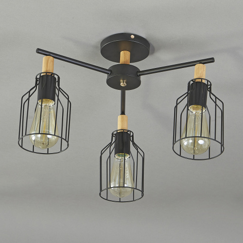 Потолочный светильник Escada 469/3PL E27*60W Black фото 4 Потолочный светильник Escada 469/3PL E27*60W Black фото 4