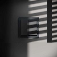 Перекрестный переключатель встраиваемый Voltum S70 двуклавишный 10А графит VLS020507