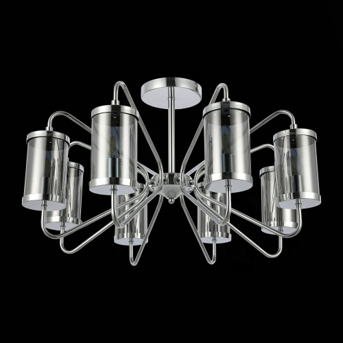 SLE102302-08 Светильник потолочный Хром/Дымчатый E14 8*40W VALIERI фото 7 SLE102302-08 Светильник потолочный Хром/Дымчатый E14 8*40W VALIERI фото 7