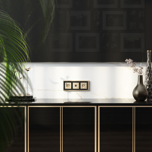 Накладка для розетки USB (шампань рифленый) W1179510 фото 3 Накладка для розетки USB (шампань рифленый) W1179510 фото 3