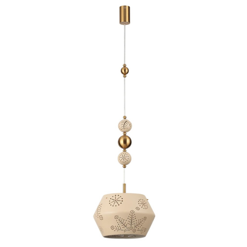 5444/1A PENDANT ODL_EX26 031 бежевый/античная бронза/металл/керамика Подвес E27 1*40W KARELIA 5444/1A PENDANT ODL_EX26 031 бежевый/античная бронза/металл/керамика Подвес E27 1*40W KARELIA