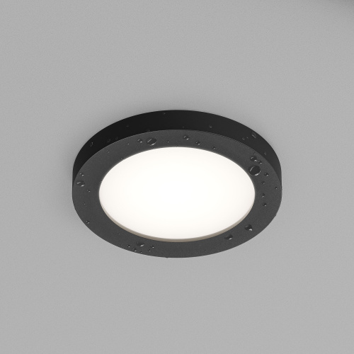 DK3012-BK Встраиваемый светильник влагозащ., IP 44, 50 Вт, GU10, черный, алюминий фото 4