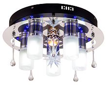 Потолочный светильник Escada 167/5+1PL E27*40W+MR11*35W+LED Chrome