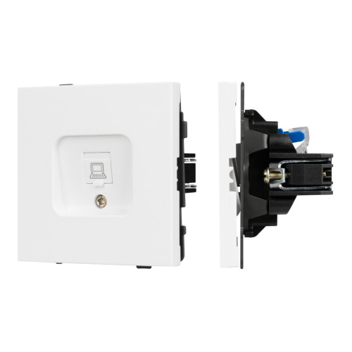 Механизм компьютерной розетки SCT-TENDO-MPC1-PL-WH (RJ-45, CAT6) Arlight 054098 Механизм компьютерной розетки SCT-TENDO-MPC1-PL-WH (RJ-45, CAT6) Arlight 054098