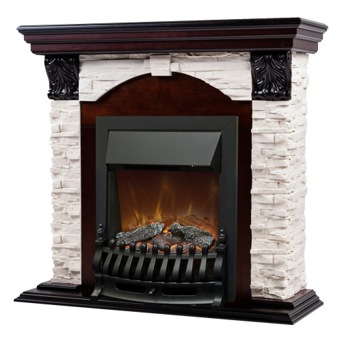 Каминокомплект DUBLIN LUX/ДУБЛИН ЛЮКС Античный дуб с очагом Электроочаг FOBOS ЛАЙТ/ФОБОС ЛАЙТ фото 2