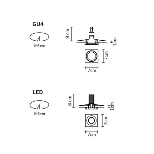 Встраиваемый светильник D55F5701 фото 2 Встраиваемый светильник D55F5701 фото 2