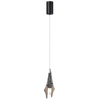 5442/6L L-VISION ODL_EX26 059 черный/дымчатый/металл/стекло/акрил Подвес LED 6W 3000K 633Лм AFALINA