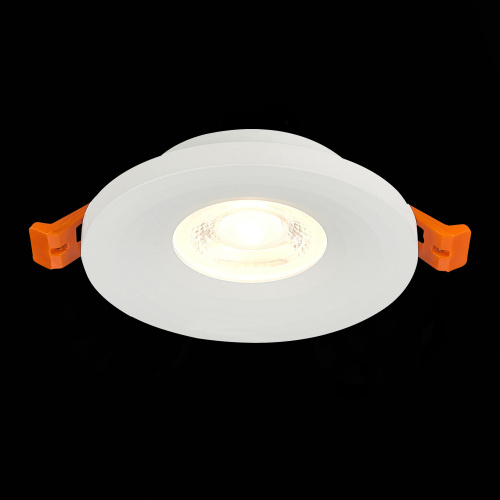 ST205.508.01 Св-к встр. Белый GU10 1*50W  D95xH27 220V Без ламп Встраиваемые светильники