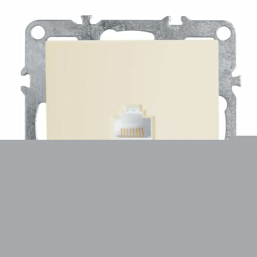Розетка компьютерная 1-местная RJ-45 (механизм), STEKKER, PST00-9107-02, серия Эрна, слоновая кость