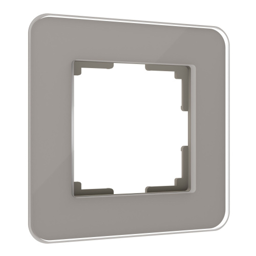 Рамка из стекла на 1 пост Elite дымчатый W0012417 Рамка из стекла на 1 пост Elite дымчатый W0012417