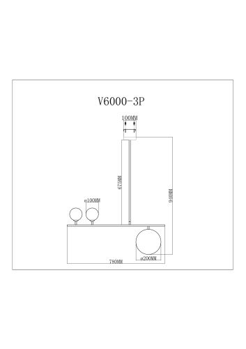 Подвесной светильник Moderli V6000-3P Sheman фото 9