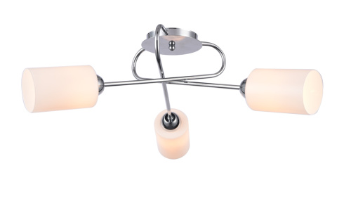 Потолочный светильник Escada 679/3PL Е27*60W Chrome/White Потолочный светильник Escada 679/3PL Е27*60W Chrome/White