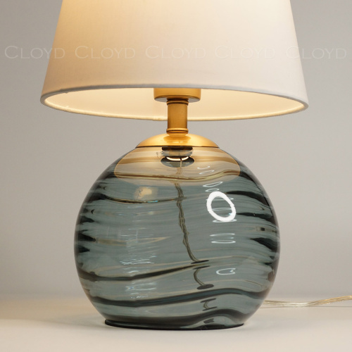 Настольная лампа Cloyd REBA T1 / выс. 45 см - латунь - синее стекло (арт.30122) фото 3 Настольная лампа Cloyd REBA T1 / выс. 45 см - латунь - синее стекло (арт.30122) фото 3