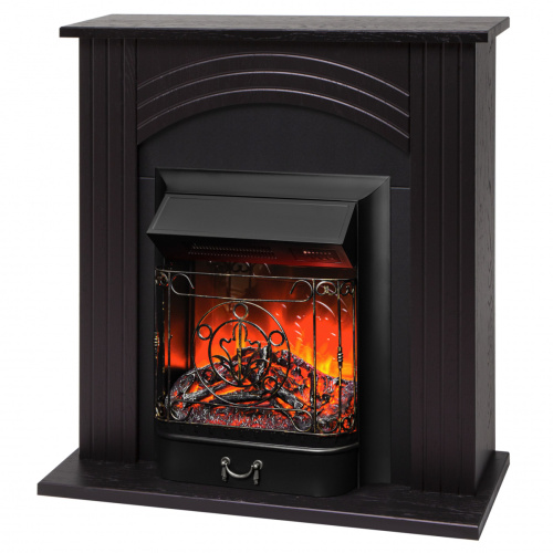 Электрокамин RealFlame Hanna DN орех с очагом Majestic Lux Black RC