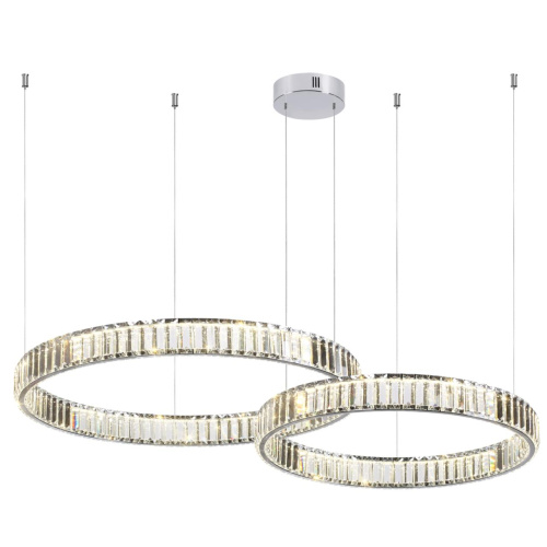 4930/45L L-VISION ODL24 591 хром/прозрачный металл/хрусталь Люстра LED 45W 4000K 5350Лм VEKIA фото 2 4930/45L L-VISION ODL24 591 хром/прозрачный металл/хрусталь Люстра LED 45W 4000K 5350Лм VEKIA фото 2