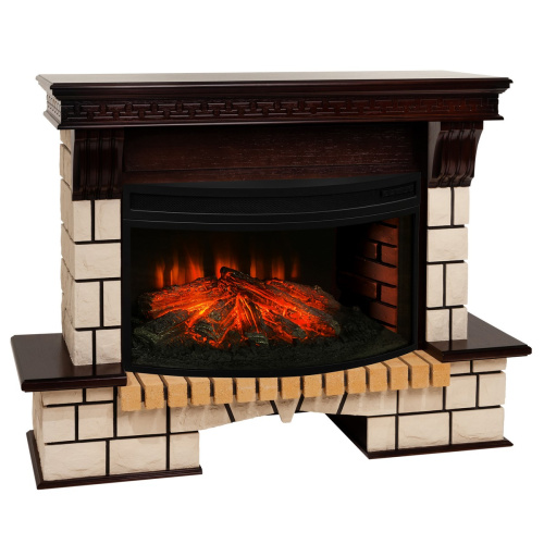 Электрокамин RealFlame Stone 33W AO античный дуб с очагом Firespace 33W S IR фото 3 Электрокамин RealFlame Stone 33W AO античный дуб с очагом Firespace 33W S IR фото 3