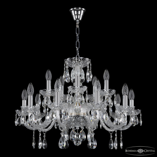Люстра хрустальная 117/10+5/240 Ni Bohemia Ivele Crystal (Богемия Ивеле Кристалл) фото 2