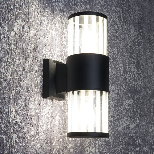 Светильник садово-парковый Feron DH0902, на стену,  E27 230V, черный фото 8