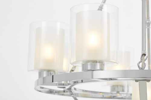 Подвесная люстра Lumina Deco Santini LDP 1220-9 CHR+WT фото 4 Подвесная люстра Lumina Deco Santini LDP 1220-9 CHR+WT фото 4