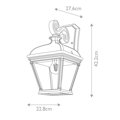 Настенный фонарь Elstead Lighting, Арт. BAYVIEW-2L-BK фото 7