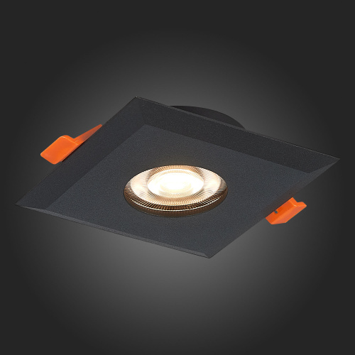 ST204.408.01 Св-к встр. Черный GU10 1*50W  L94xW94xH25 220V Без ламп Встраиваемые светильники фото 9