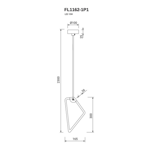 Подвесной светильник Visio FL1162-1P1 фото 2