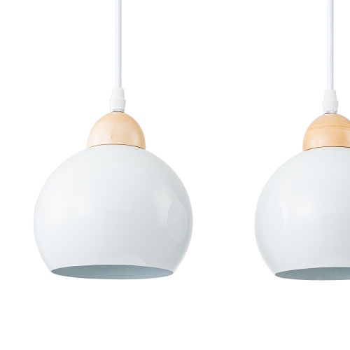 Подвесной светильник Escada 10178/3S E27*40W White/Wood фото 3