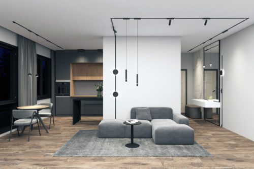 DK5341-BK Светильник для трека Air, серия Spot 4000 со светодиодом, ?50*H160мм, 48V DC, 12W, RA?95, 24°, 4000K, IP20, черный, алюминий фото 3