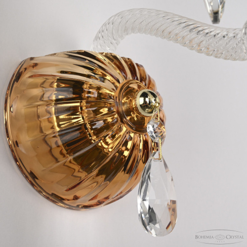 Бра хрустальные 5413B/1/165 G Amber/M-1H Bohemia Ivele Crystal (Богемия Ивеле Кристалл) фото 5 Бра хрустальные 5413B/1/165 G Amber/M-1H Bohemia Ivele Crystal (Богемия Ивеле Кристалл) фото 5