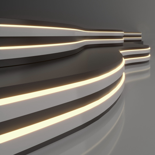 Светодиодный гибкий неон 24 В 10 Вт/м 120 Led/м 2835 IP65, теплый белый 3300K, 5м 24V 10W 120Led 2835 IP65 Светодиодный гибкий неон 24 В 10 Вт/м 120 Led/м 2835 IP65, теплый белый 3300K, 5м 24V 10W 120Led 2835 IP65