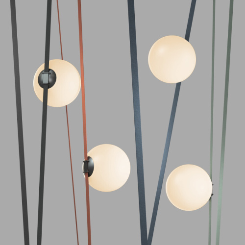 DK5555-BK Cветильник для трека-ремня Belty, серия Orb, со светодиодом, D230*H236мм, 48V DC, 15W, RA90, 120°, 3000K, IP20, черный, акрил фото 5 DK5555-BK Cветильник для трека-ремня Belty, серия Orb, со светодиодом, D230*H236мм, 48V DC, 15W, RA90, 120°, 3000K, IP20, черный, акрил фото 5