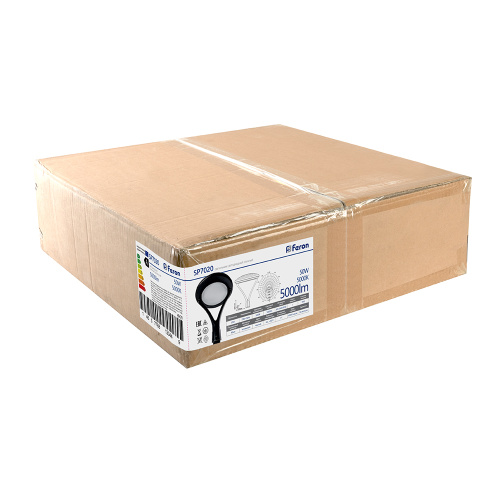 Светильник уличный FERON, SP7020, 50W 5000lm 5000K, серый фото 6