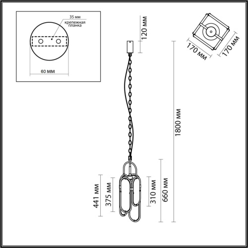 7066/15L L-VISION ODL25 215 Подвесной светильник бронзовый/металл/ искусств.мрамор IP20 LED 15W 3000K 220V MILANO фото 3 7066/15L L-VISION ODL25 215 Подвесной светильник бронзовый/металл/ искусств.мрамор IP20 LED 15W 3000K 220V MILANO фото 3