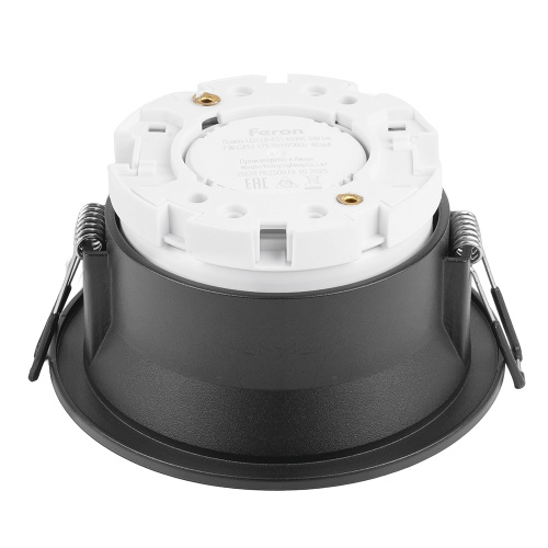 Светильник потолочный встраиваемый, 15W 230V GX53, черный, круг, без лампы, DL512 фото 2