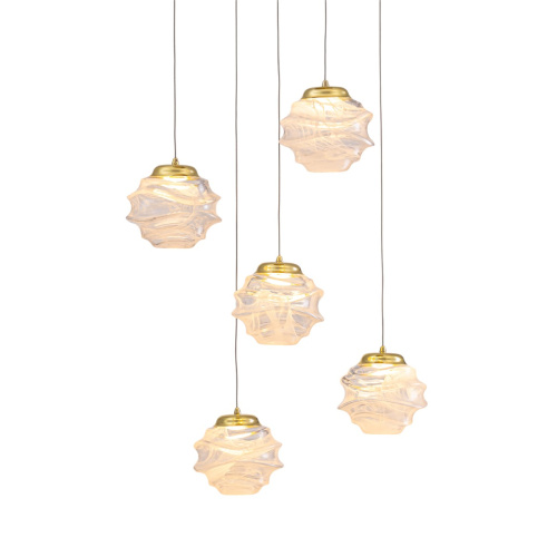 Подвесной светильник MD25030003-5A gold/clear Подвесной светильник MD25030003-5A gold/clear