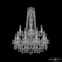 Люстра хрустальная 1403/10+5/195/h-77/2d Ni Bohemia Ivele Crystal (Богемия Ивеле Кристалл)
