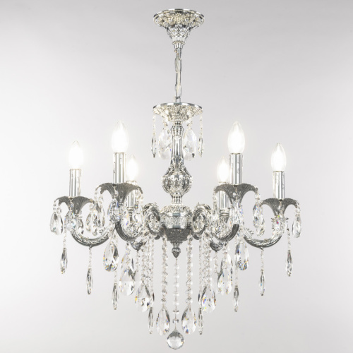 Люстра с хрустальными подвесками AL79101/6/175 B Ni Bohemia Ivele Crystal (Богемия Ивеле Кристалл) фото 3