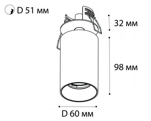 DANNY FR white светильник встраиваемый поворотный фото 2 DANNY FR white светильник встраиваемый поворотный фото 2