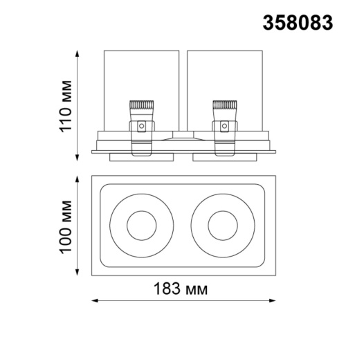 358083 SPOT NT19 528 белый/черный Встраиваемый светильник IP20 LED 3000К 24W 220V LANZA фото 3 358083 SPOT NT19 528 белый/черный Встраиваемый светильник IP20 LED 3000К 24W 220V LANZA фото 3