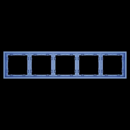 Рамка пластиковая S70 на 5 постов, (деним) Voltum VLS100515