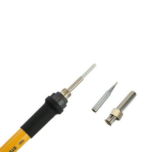 Паяльник с регулировкой температуры до450С с керам.нагревателем,60Вт,долговечное жало,230В, STEKKER PLE602-60 фото 2