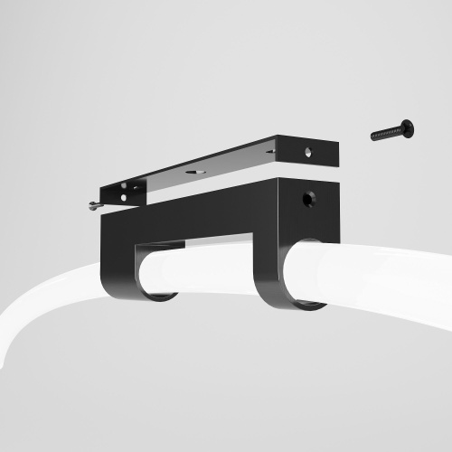 Накладные крепления для круглого гибкого неона Full light черный FL 28161 фото 4