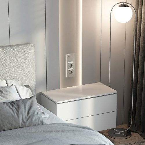 Выключатель одноклавишный с подсветкой (дымчатый) W1210104 фото 2 Выключатель одноклавишный с подсветкой (дымчатый) W1210104 фото 2