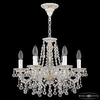 Люстра с хрустальными подвесками AL16309/6/160 WMG Bohemia Ivele Crystal (Богемия Ивеле Кристалл)