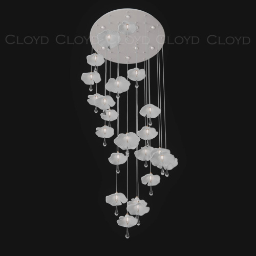 Люстра Cloyd SHANGRILA C33 / выс. 250 см - керамика - белый (арт.11490) Люстра Cloyd SHANGRILA C33 / выс. 250 см - керамика - белый (арт.11490)