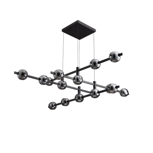 Люстра подвесная Alfa Light F3024-17 SMOKE Люстра подвесная Alfa Light F3024-17 SMOKE