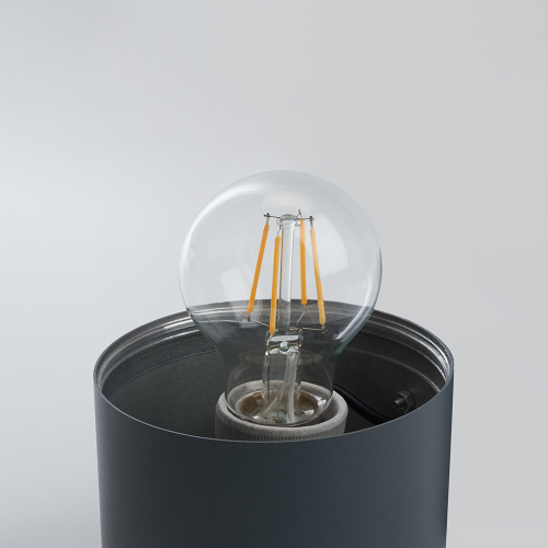 Светильник садово-парковый Feron DH0800, столб,  E27 230V, черный фото 6