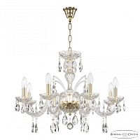 Люстра хрустальная 118/8/240 G Bohemia Ivele Crystal (Богемия Ивеле Кристалл)
