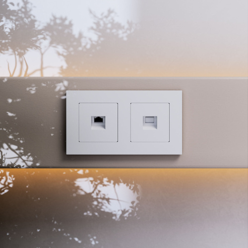 Розетка Ethernet RJ-45 cat. 6A экранированная (белый матовый) W5120001 фото 4 Розетка Ethernet RJ-45 cat. 6A экранированная (белый матовый) W5120001 фото 4